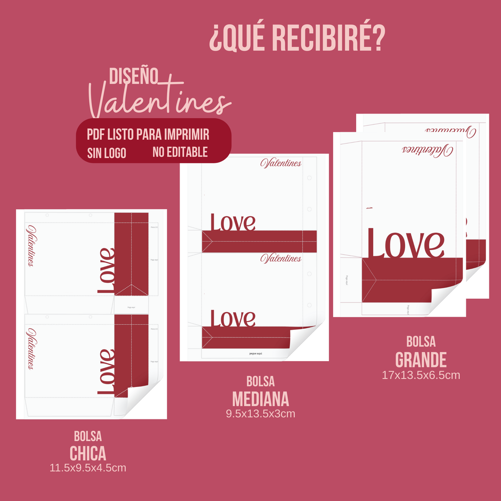 Bolsas Valentines-Listas para imprimir (PDF)