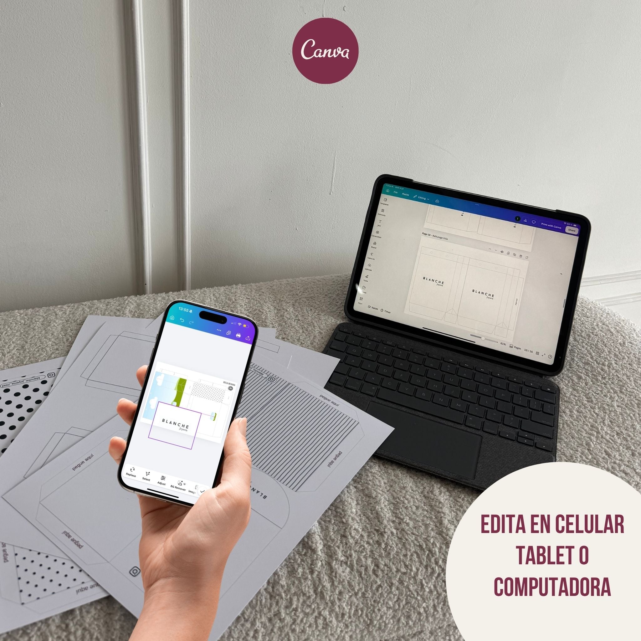 Empaques Mágicos (2 Diseños)-P. Editables