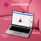 Corazones Isa-Editables