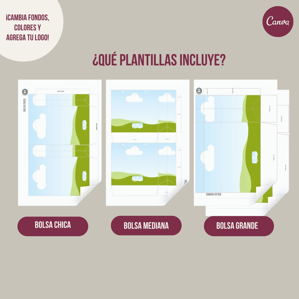 Bolsas Boutique-P. Editables (Pack o individual)