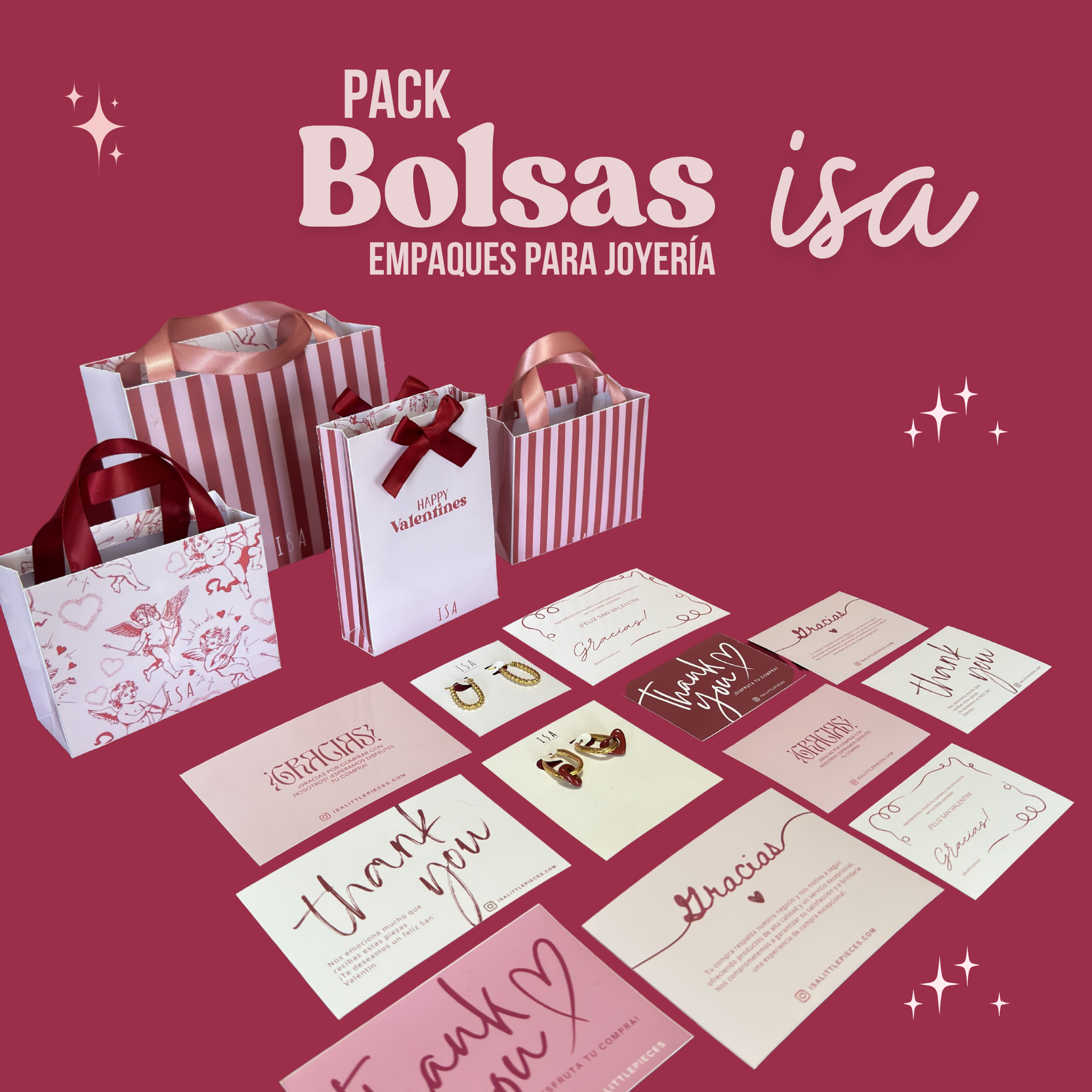 Pack Bolsas y tarjetas