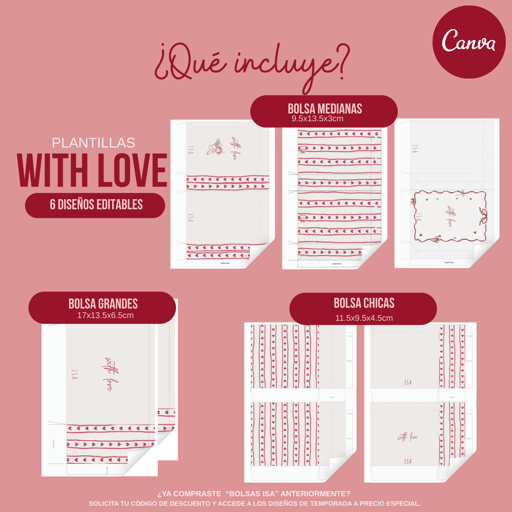 Pack: "With Love"+Plantillas Base-Editables
