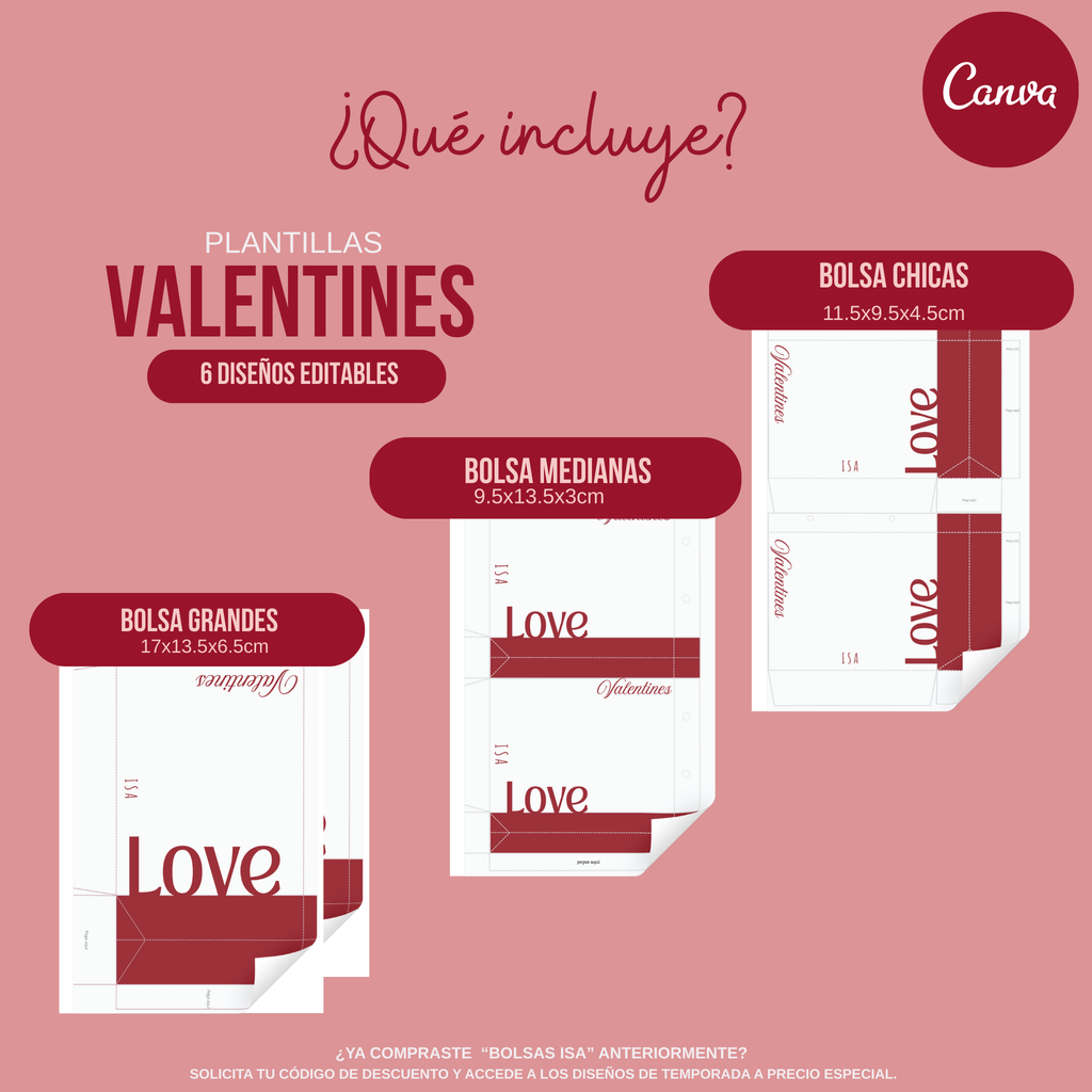 Pack: "Valentines"+Plantillas Base-Editables