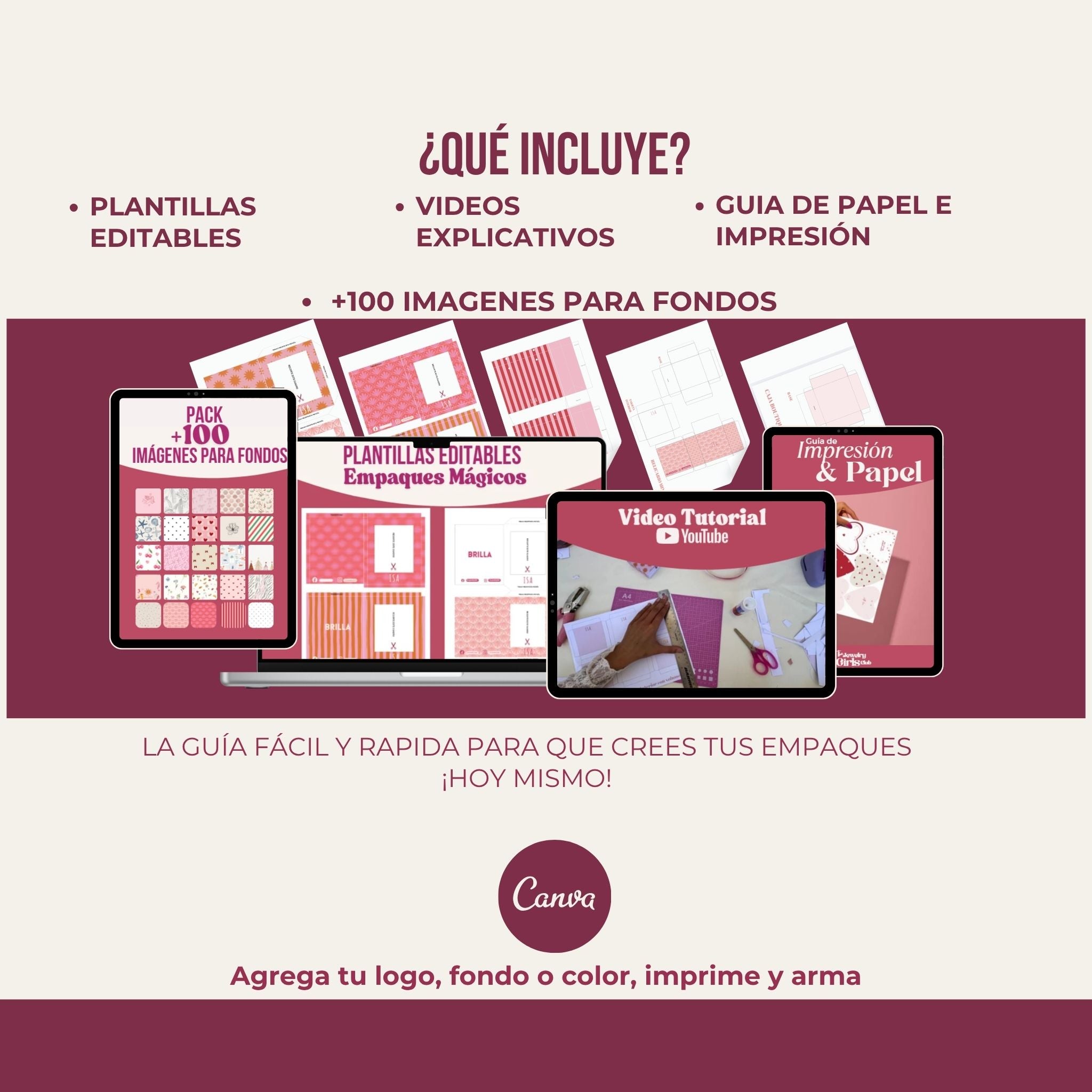 Empaques Mágicos (2 Diseños)-P. Editables