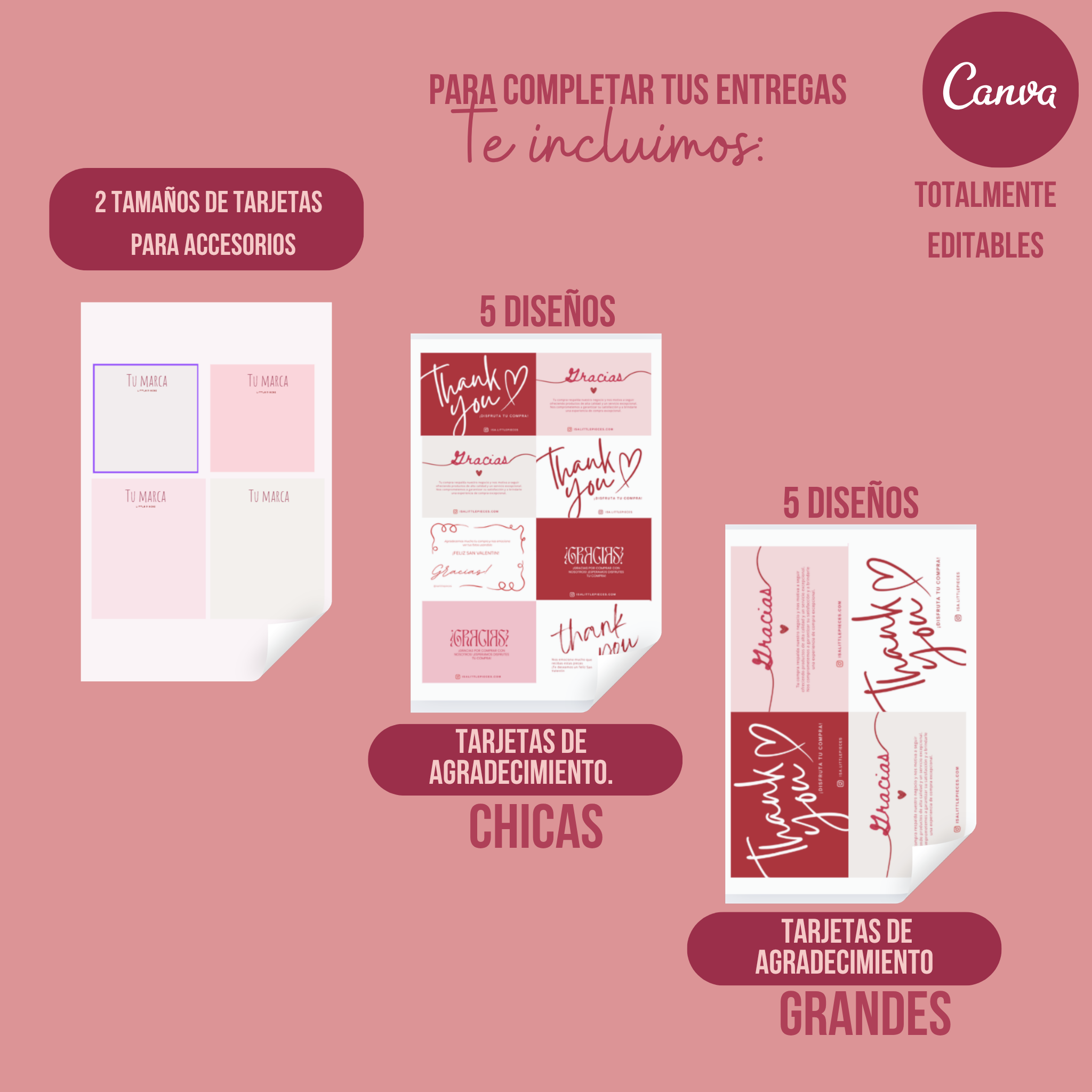 Pack Bolsas y tarjetas