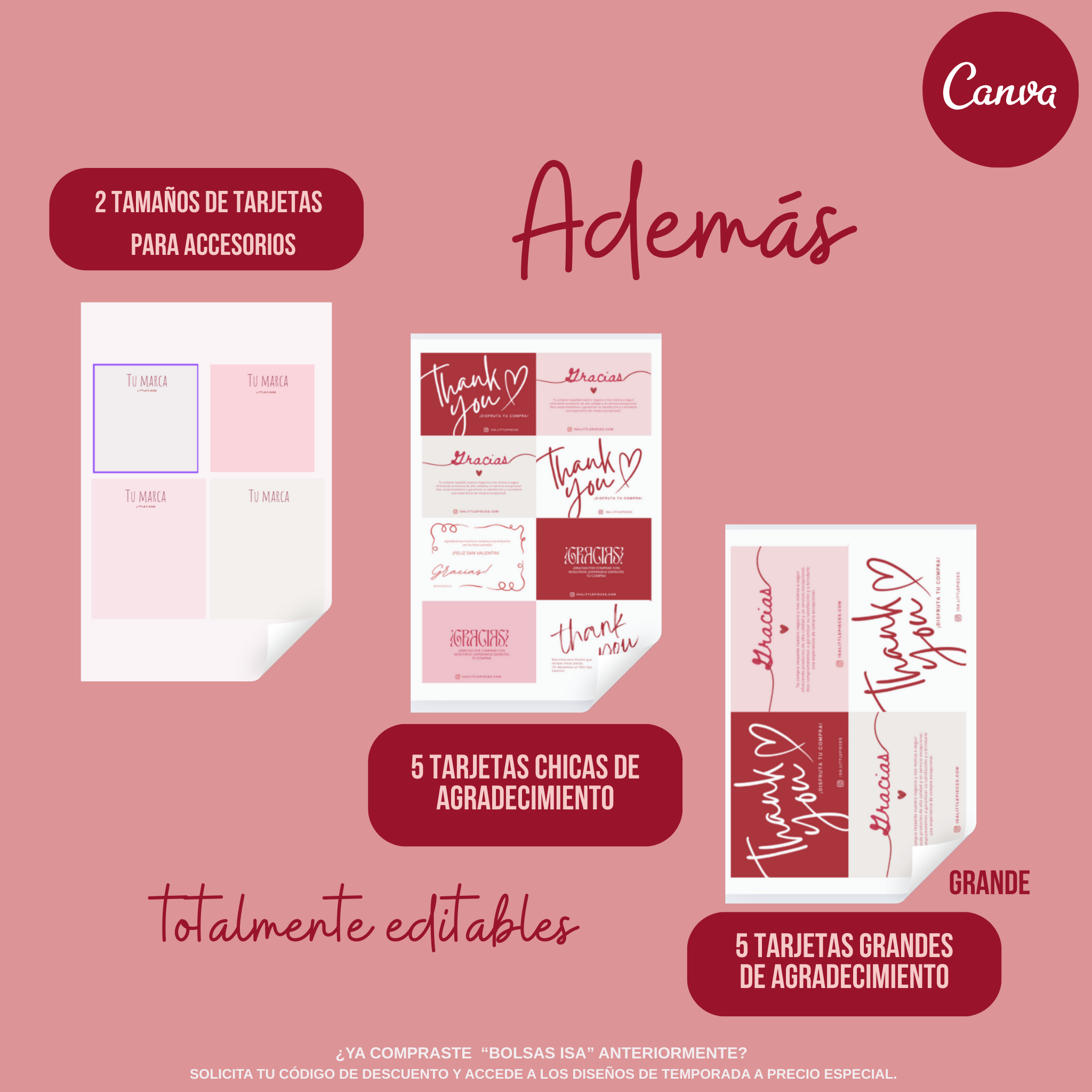 Pack: "Valentines"+Plantillas Base-Editables