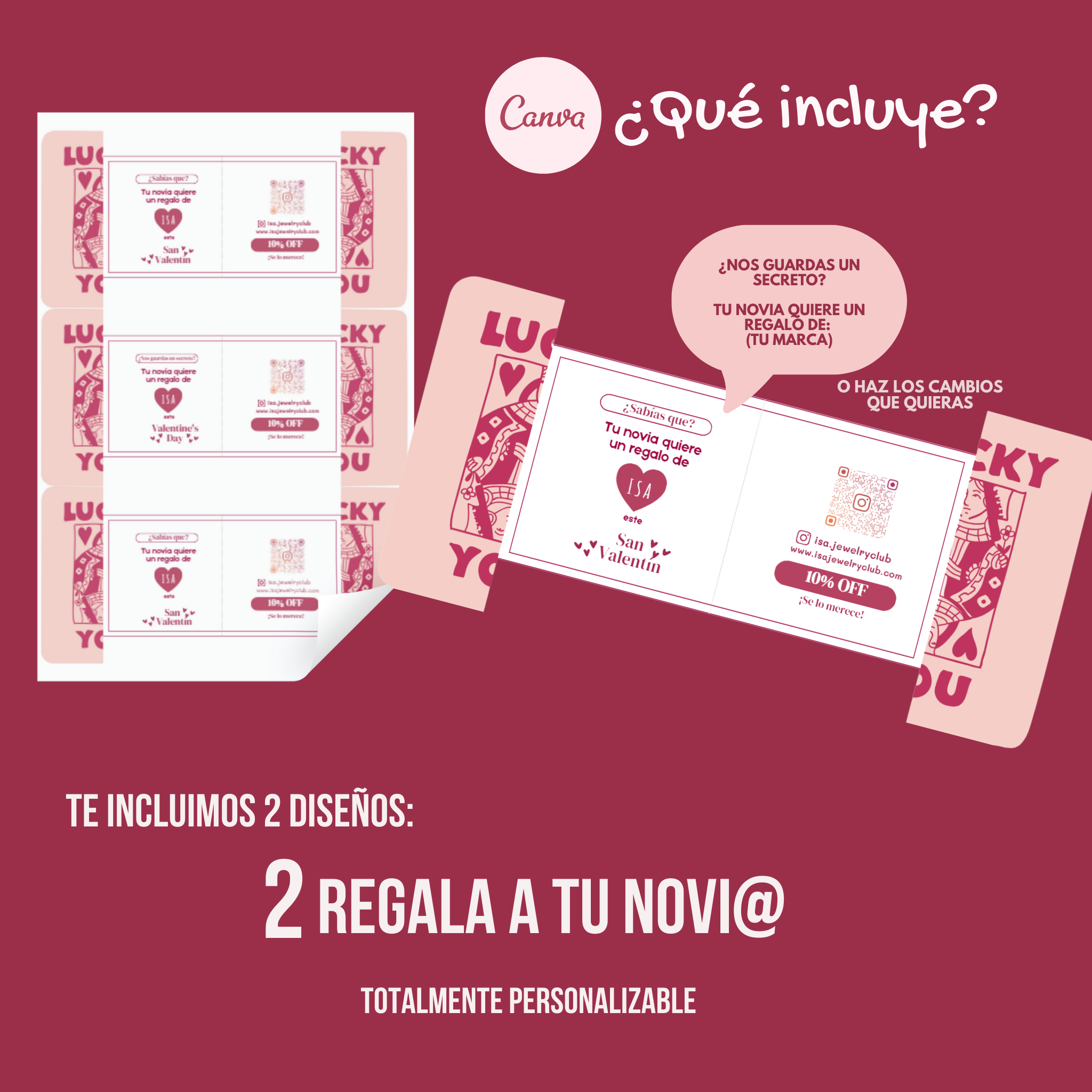 Publi "Lucky You"- Editables