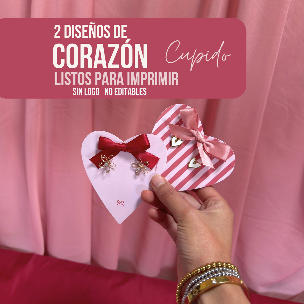 Corazones Cupido-Listos para imprimir-No editable (PDF)