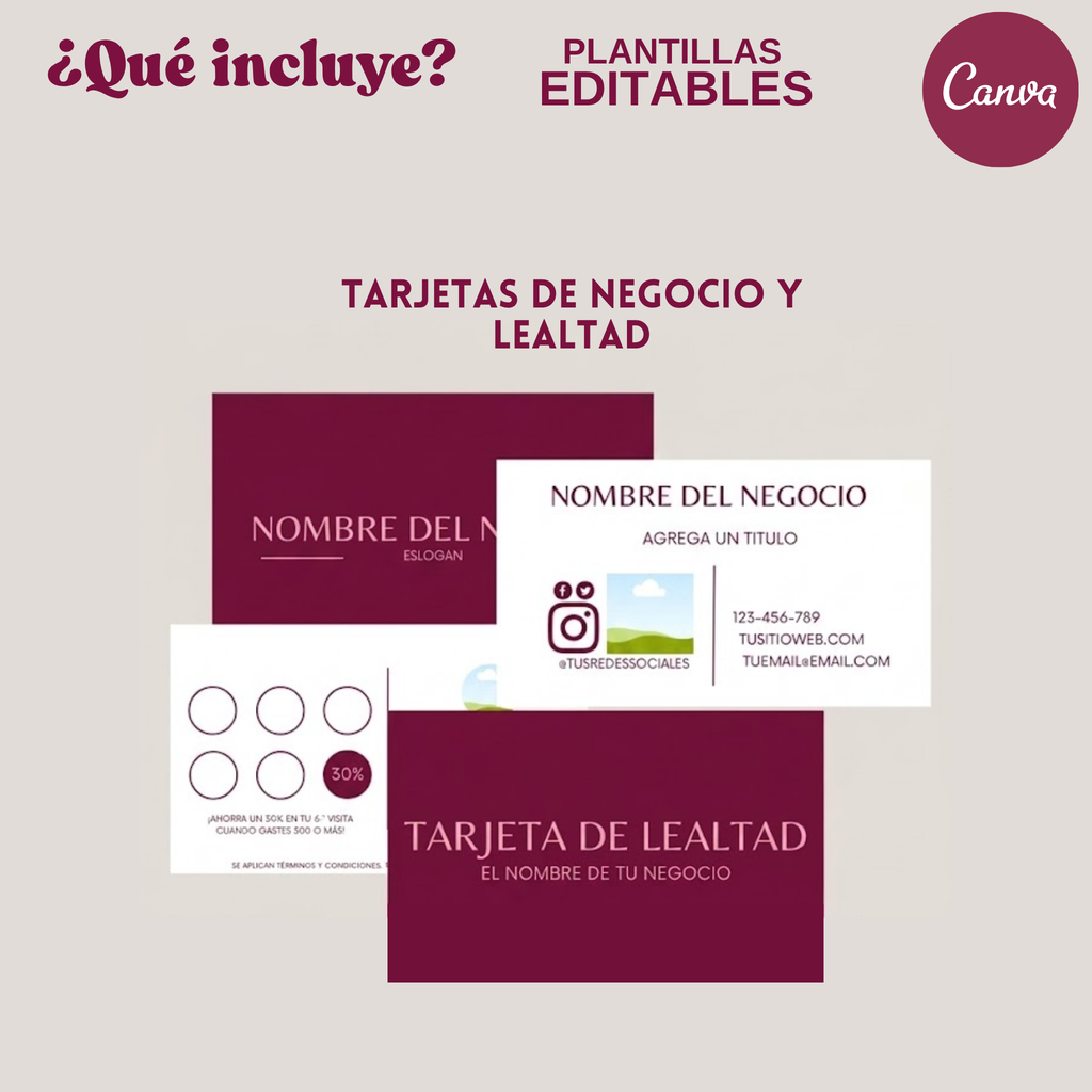 Pack Profesionaliza tu Negocio-Plantillas Editables