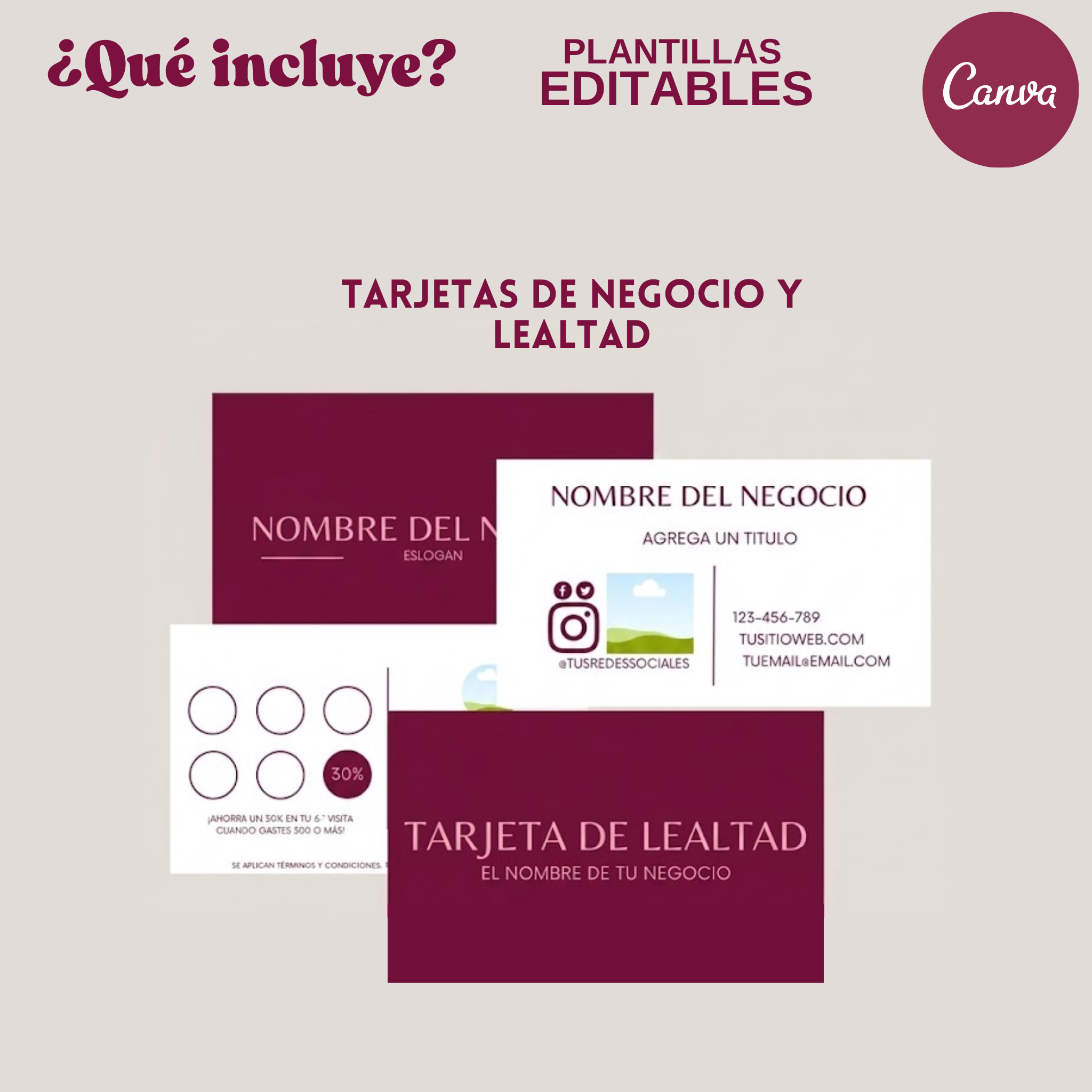 Pack Profesionaliza tu Negocio-Plantillas Editables
