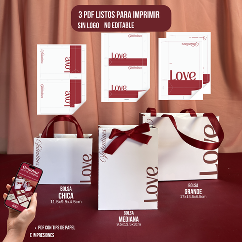 Bolsas Valentines-Listas para imprimir (PDF)