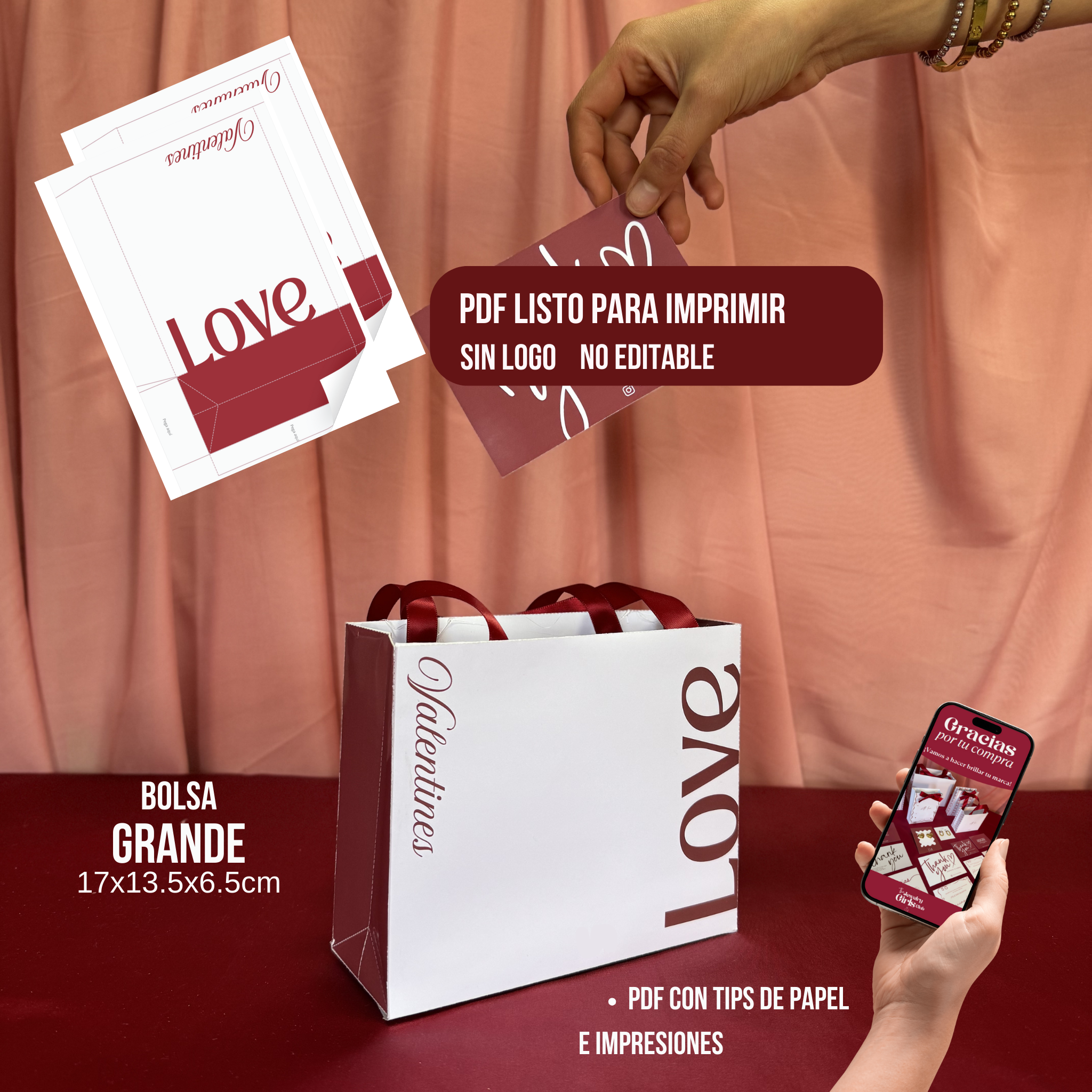 Bolsas Valentines-Listas para imprimir (PDF)