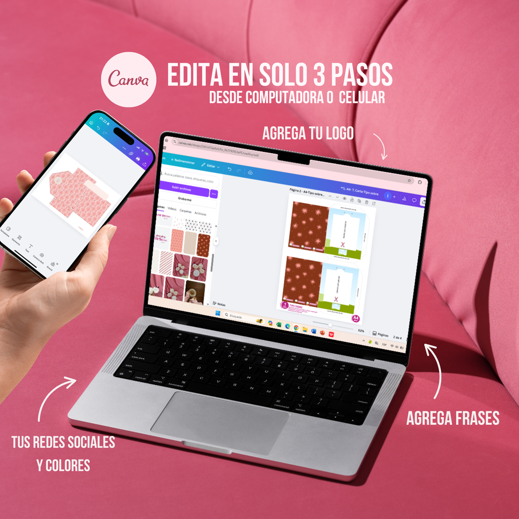 Corazones Isa-Editables