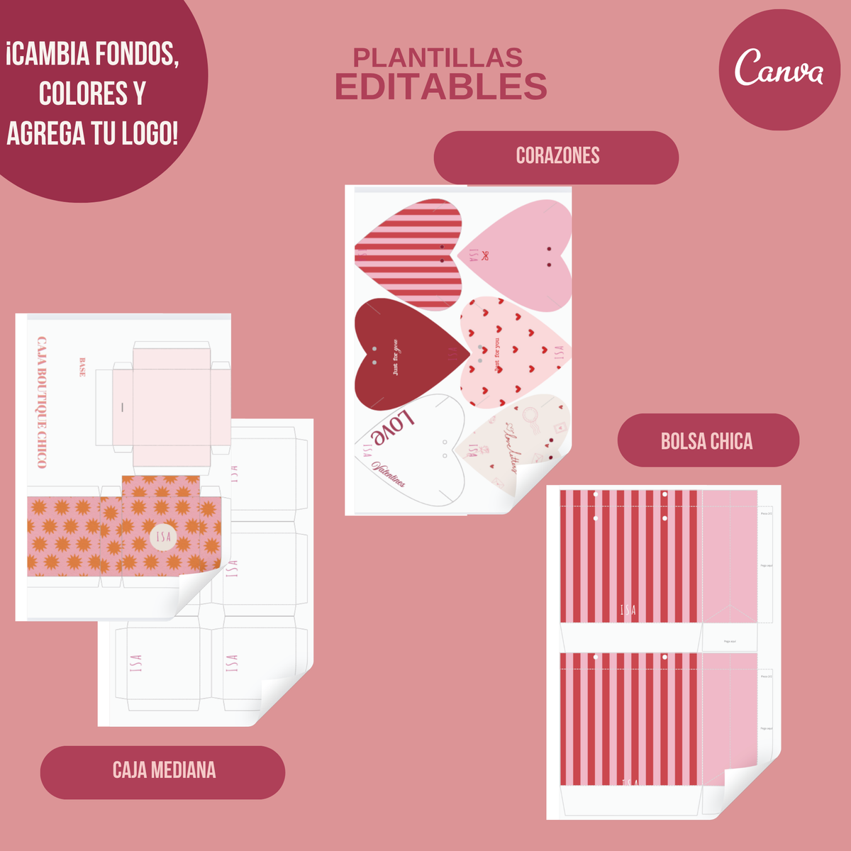 Pack Love Boutique- Editables