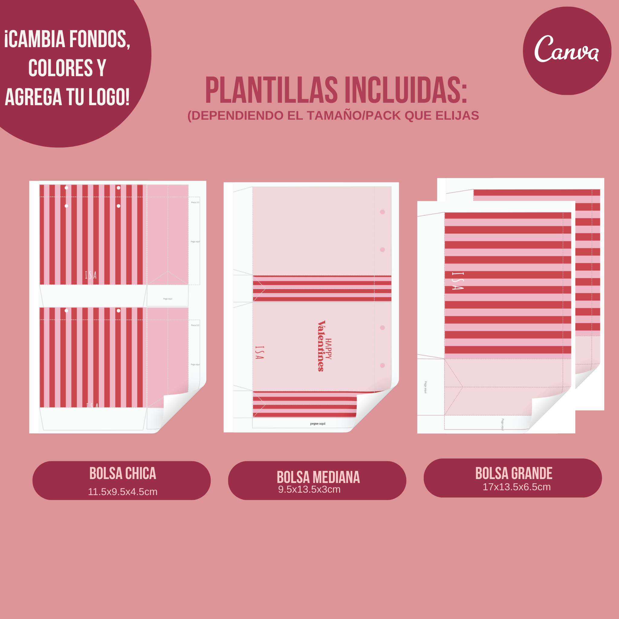 Bolsas Boutique-P. Editables (Pack o individual)