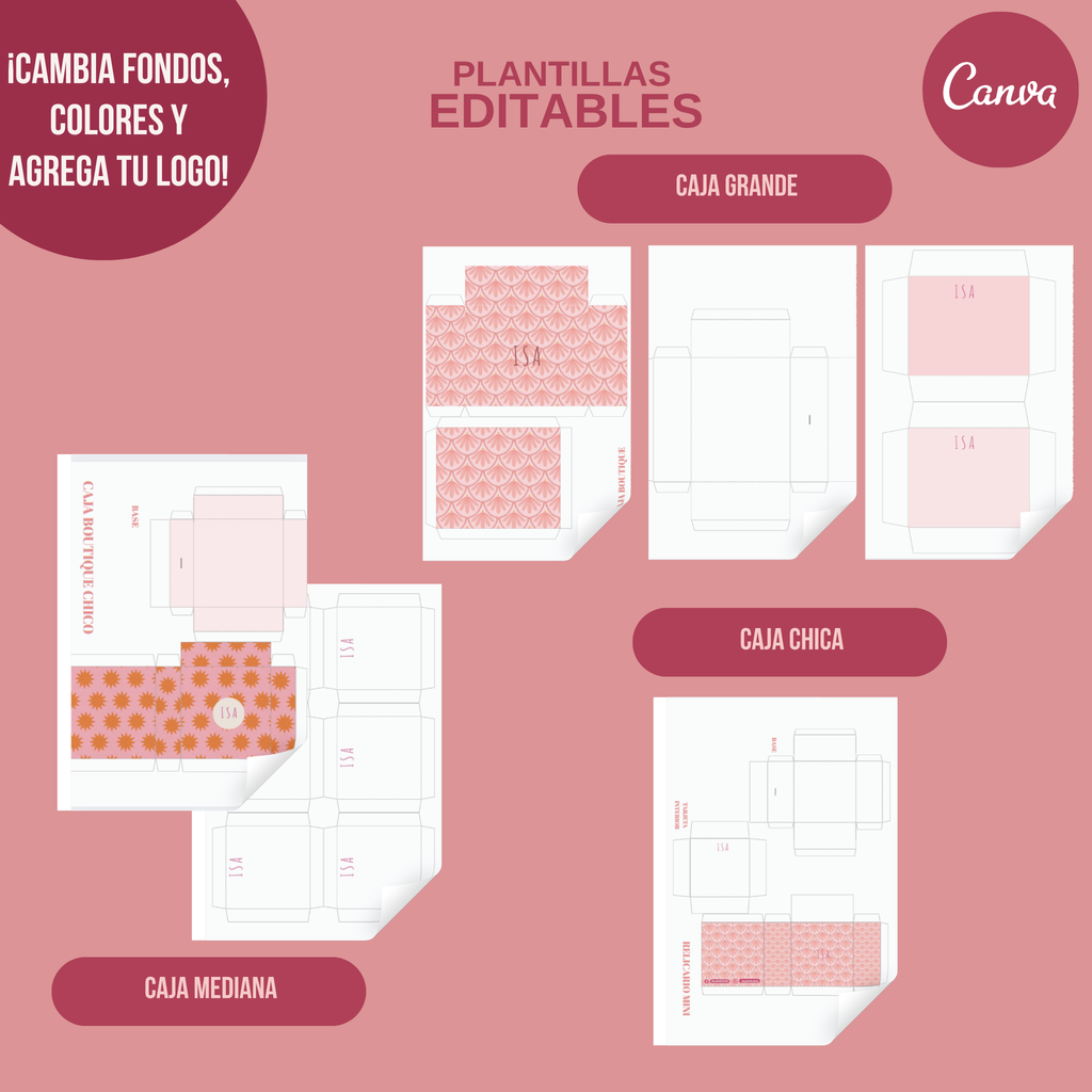 Cajas Boutique- Editables