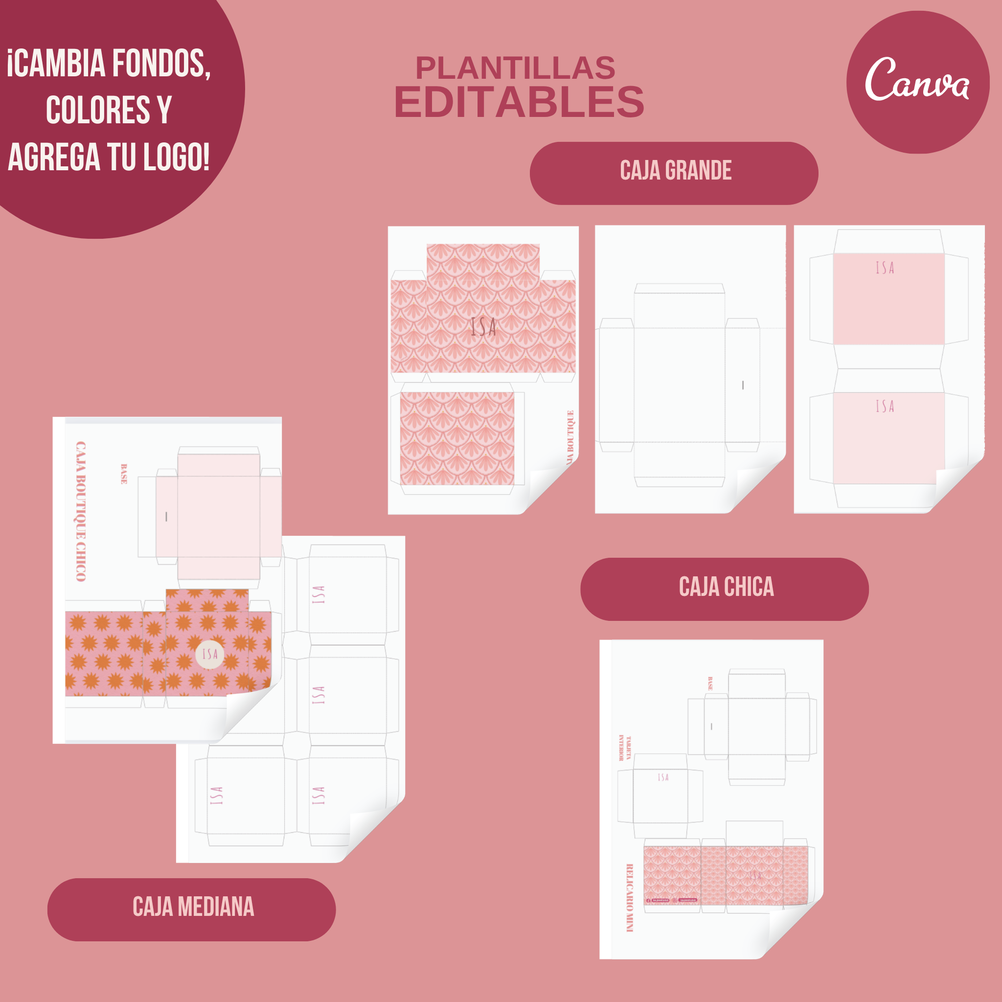 Cajas Boutique- Editables