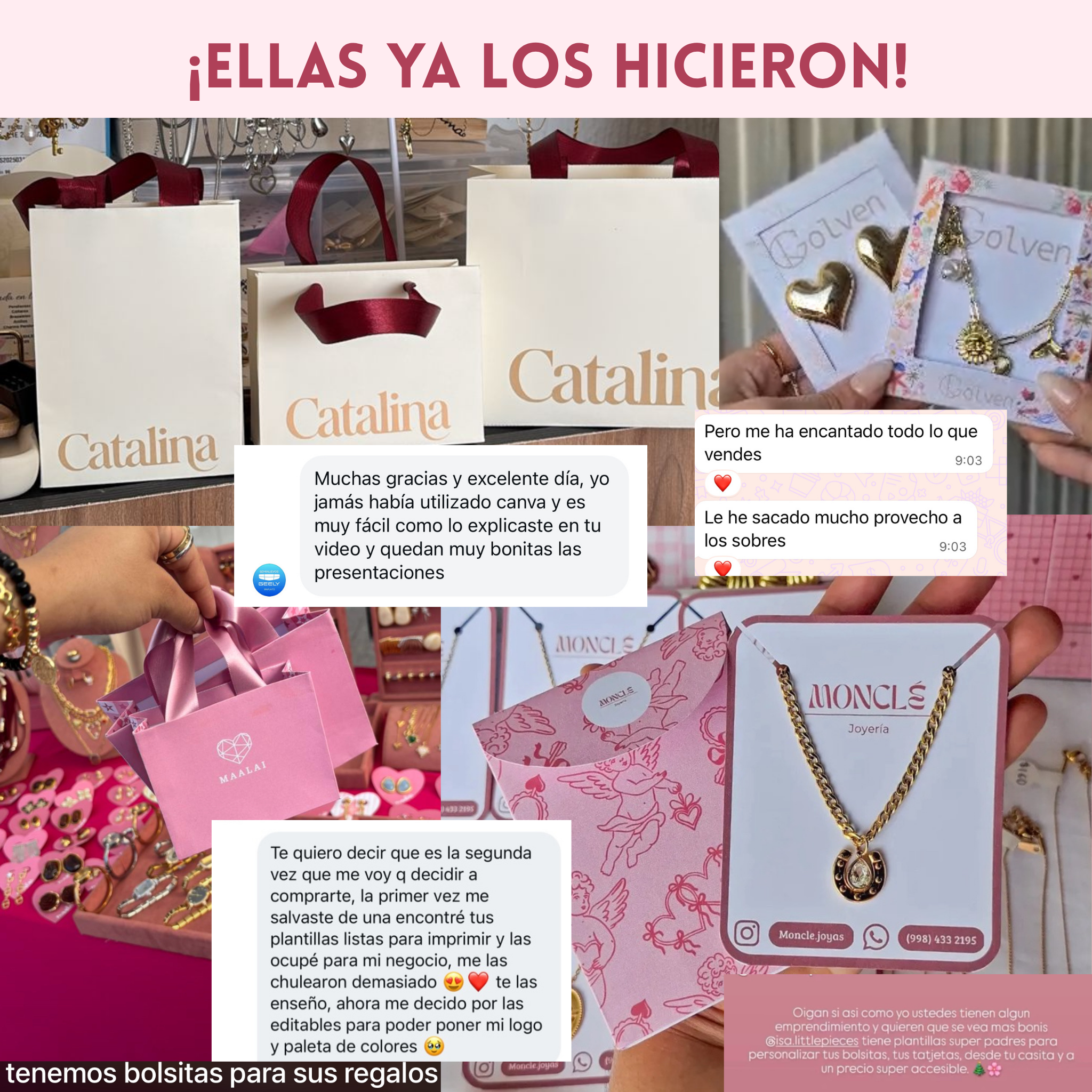Bolsas Boutique-P. Editables (Pack o individual)